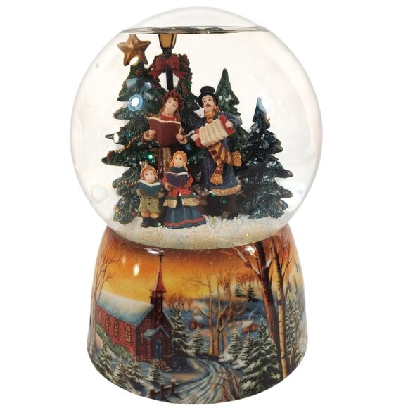 VTG Musical Snow Globe. "We Wish You a Merry Christmas" Holiday/Seasonal Decor - Picture 1 of 6